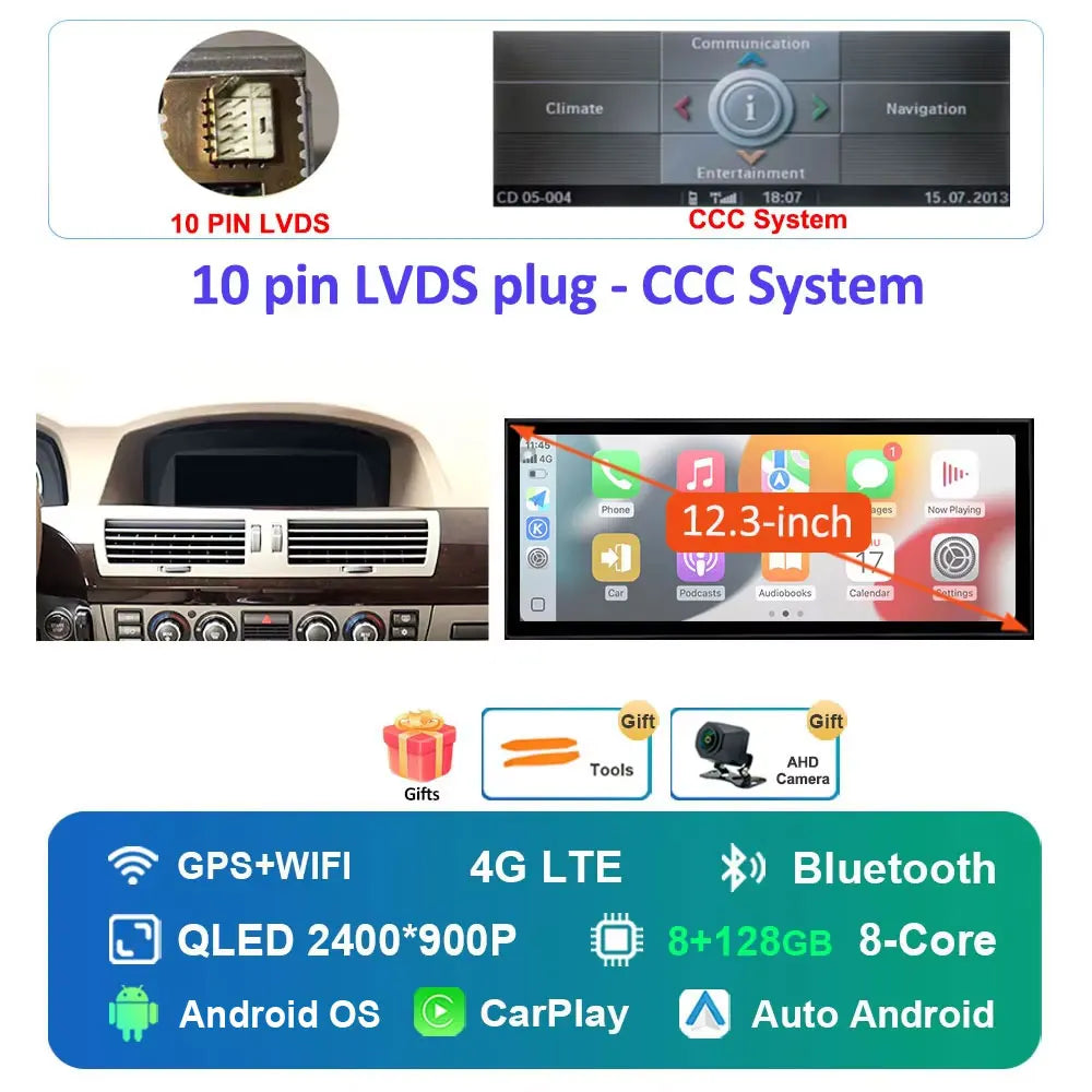 Écran CarPlay BMW Série 7 E65 E66 CCC – CLEVI Paris