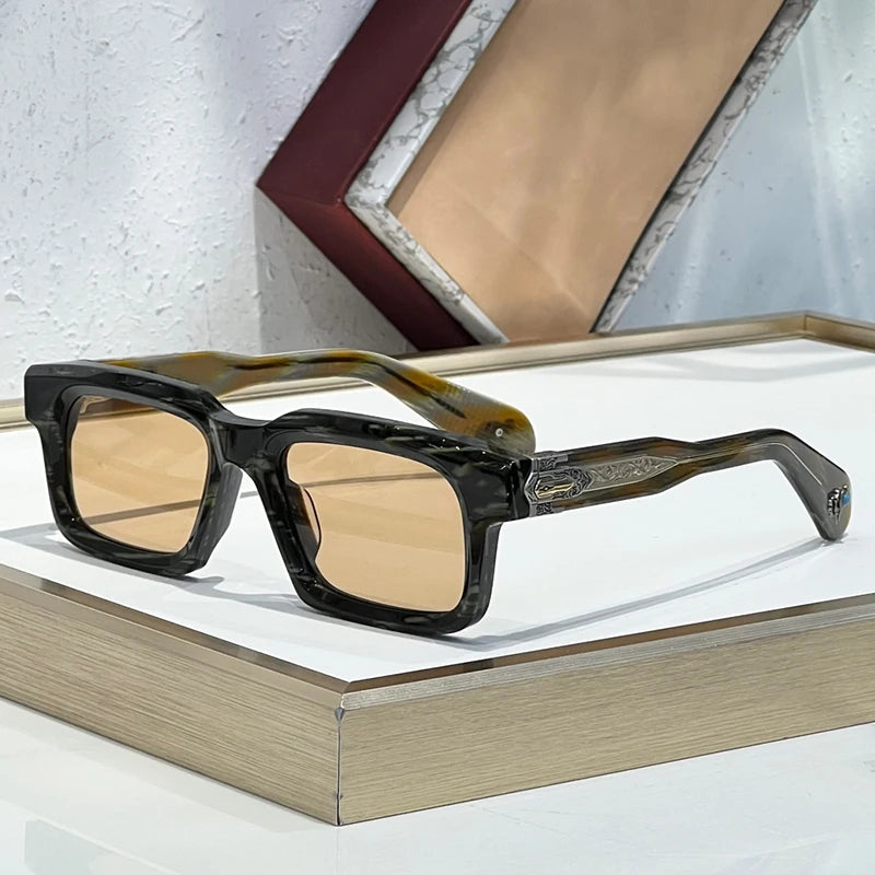 Lunettes de Soleil Homme Acétate Rectangle UV400 – CLEVI Paris