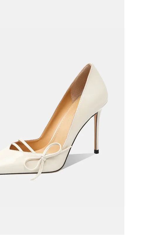 Escarpins slingback femme à nœud – CLEVI Paris