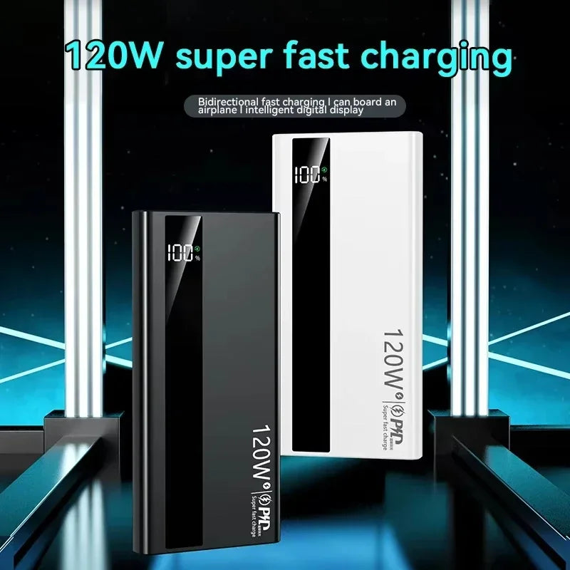 Batterie Externe Lenovo 120W Charge Rapide Bidirectionnelle USB-C Affichage LED – CLEVI Paris