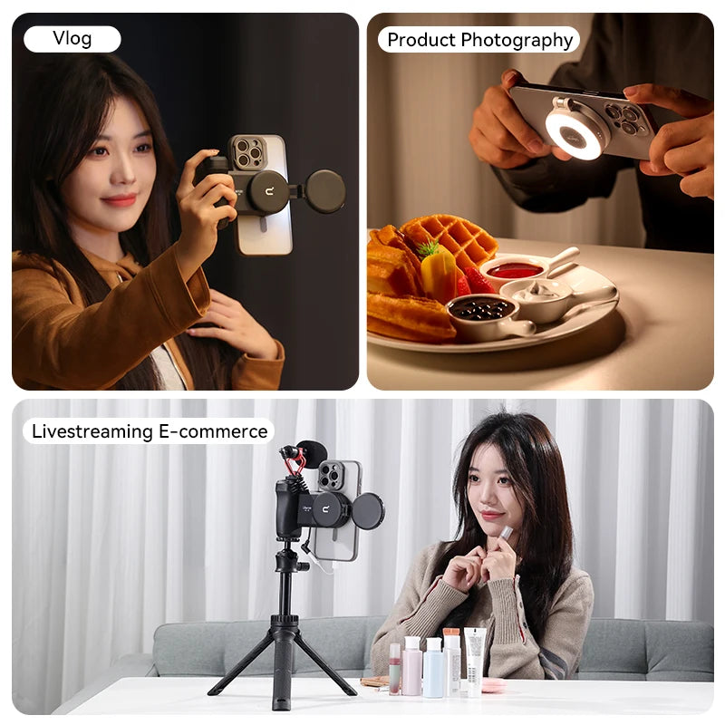 Lampe magnétique Ulanzi LM19 avec support – CLEVI Paris