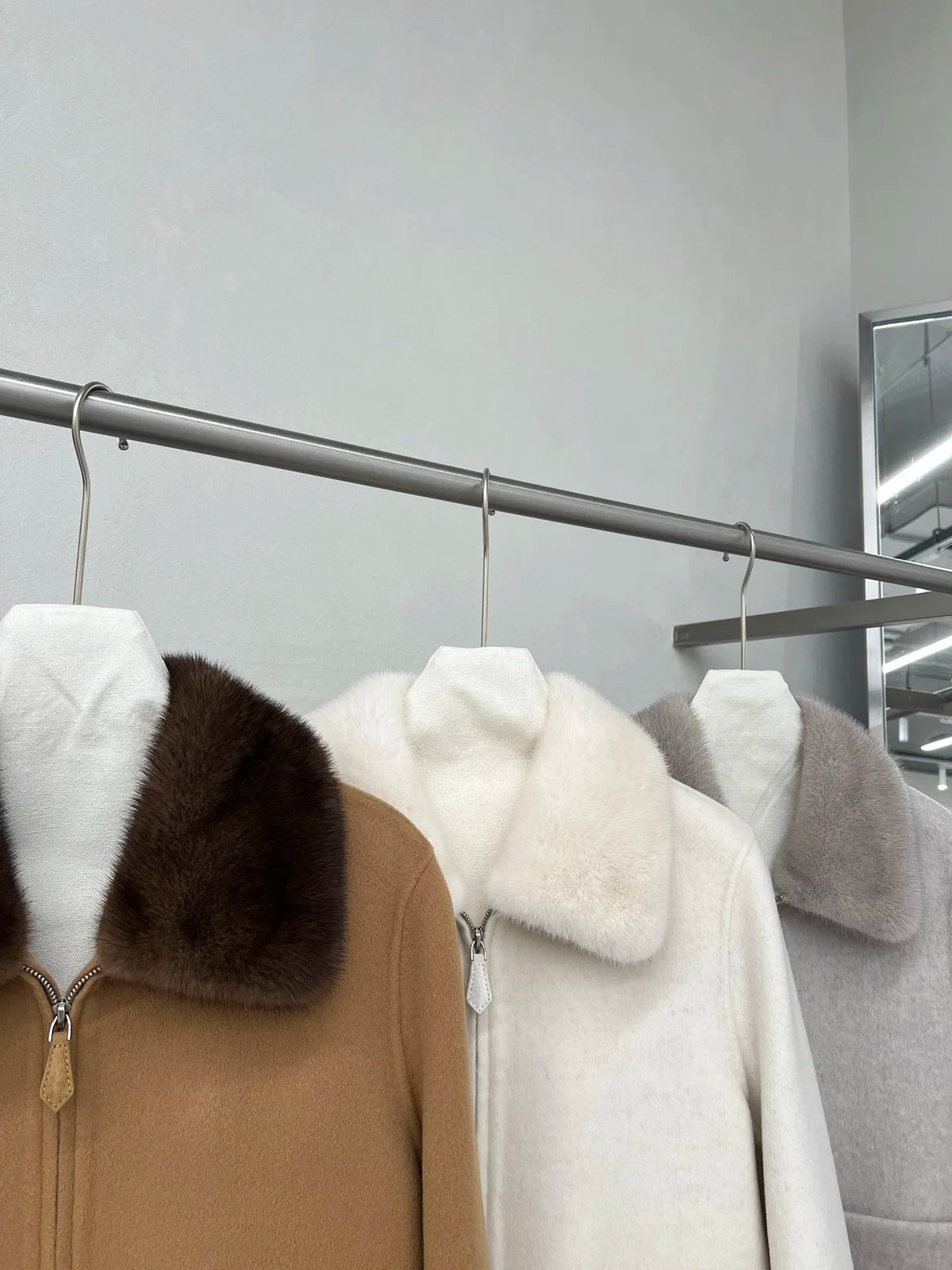 Veste femme en laine et cachemire zippée – CLEVI Paris