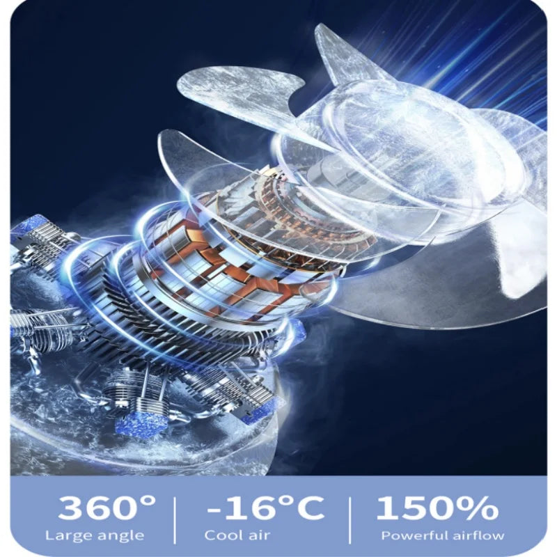 Ventilateur à main rechargeable 100 vitesses USB – CLEVI Paris