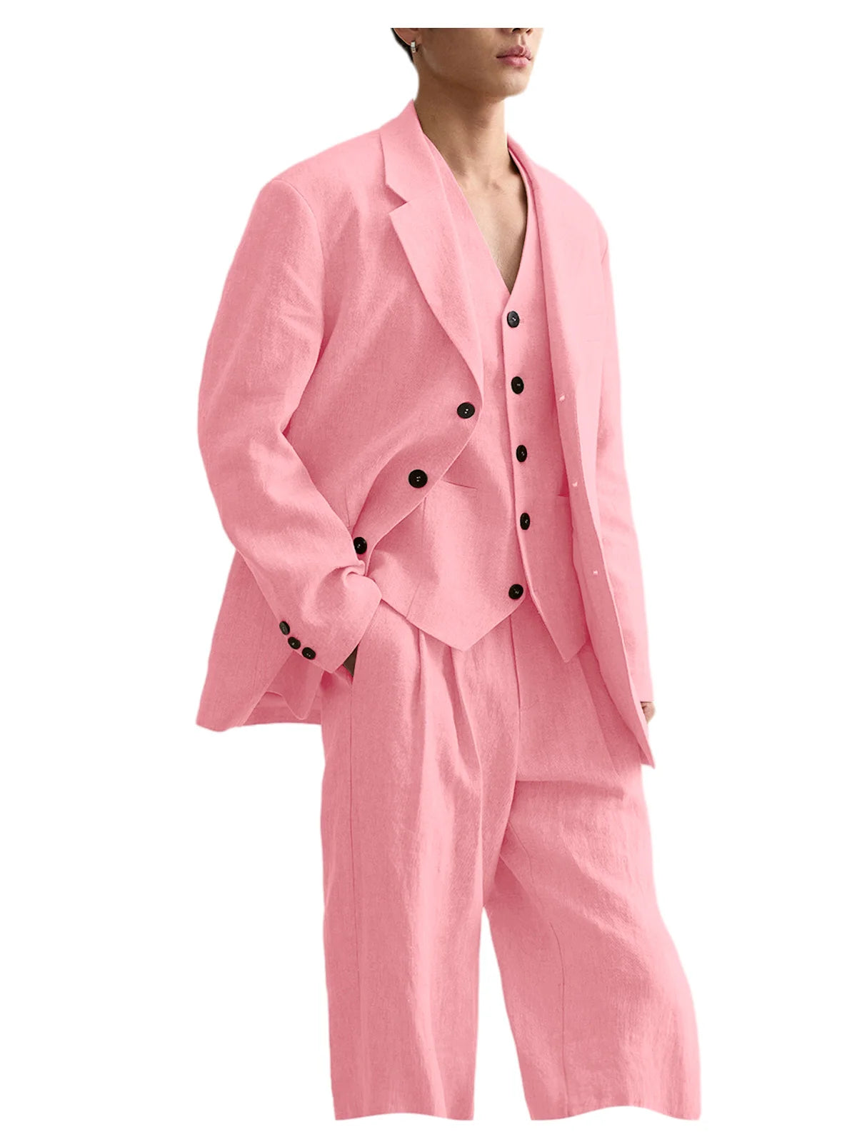 Costume Homme Lin 3 Pièces – CLEVI Paris