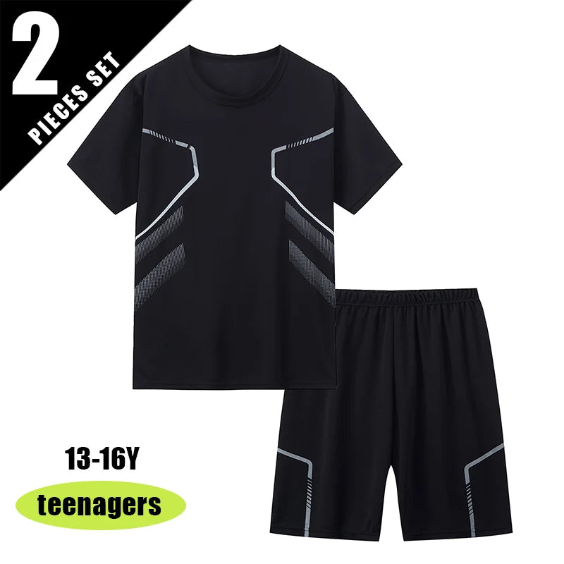 Ensemble ado T-shirt imprimé et short – CLEVI Paris