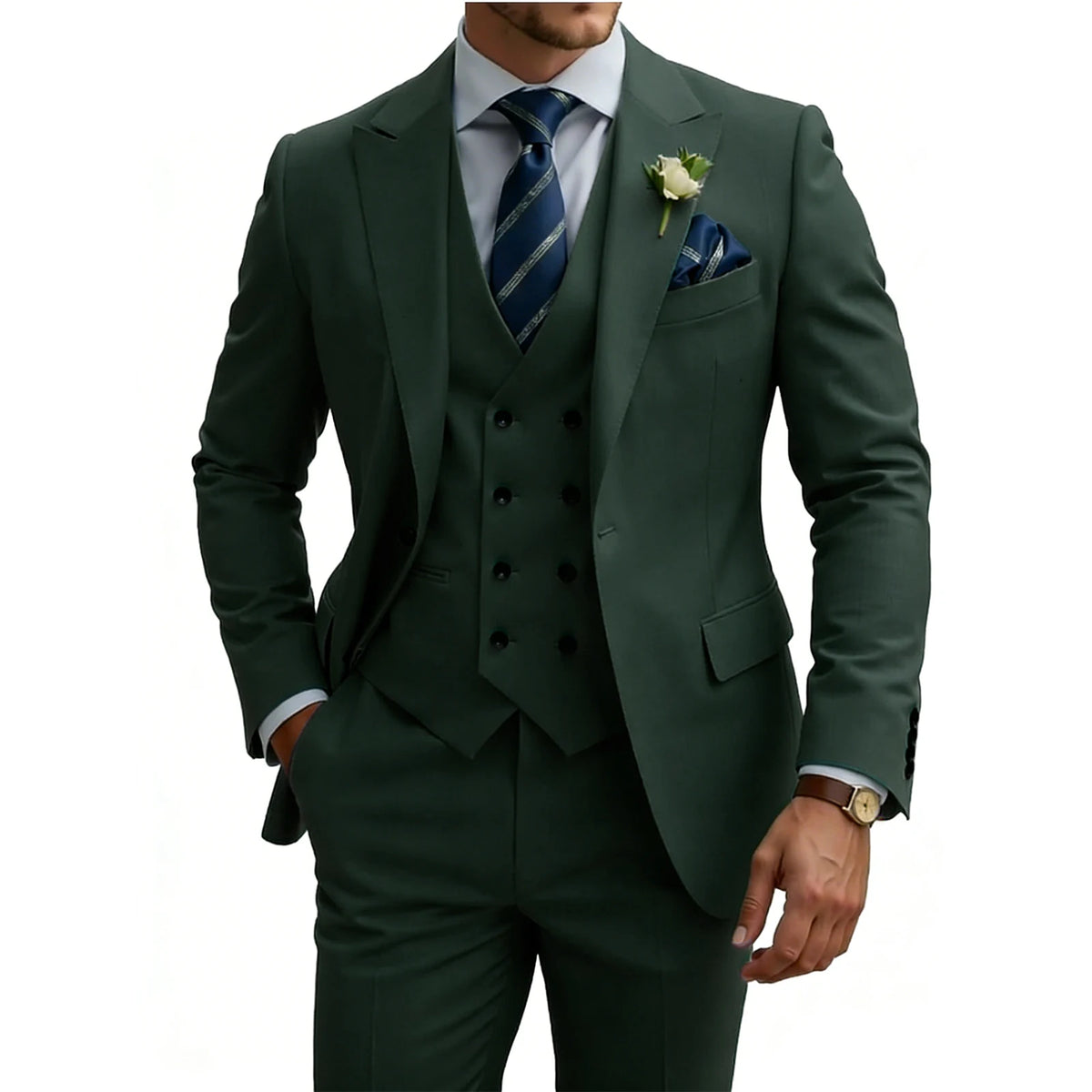 Costume homme 3 pièces, coupe ajustée – CLEVI Paris