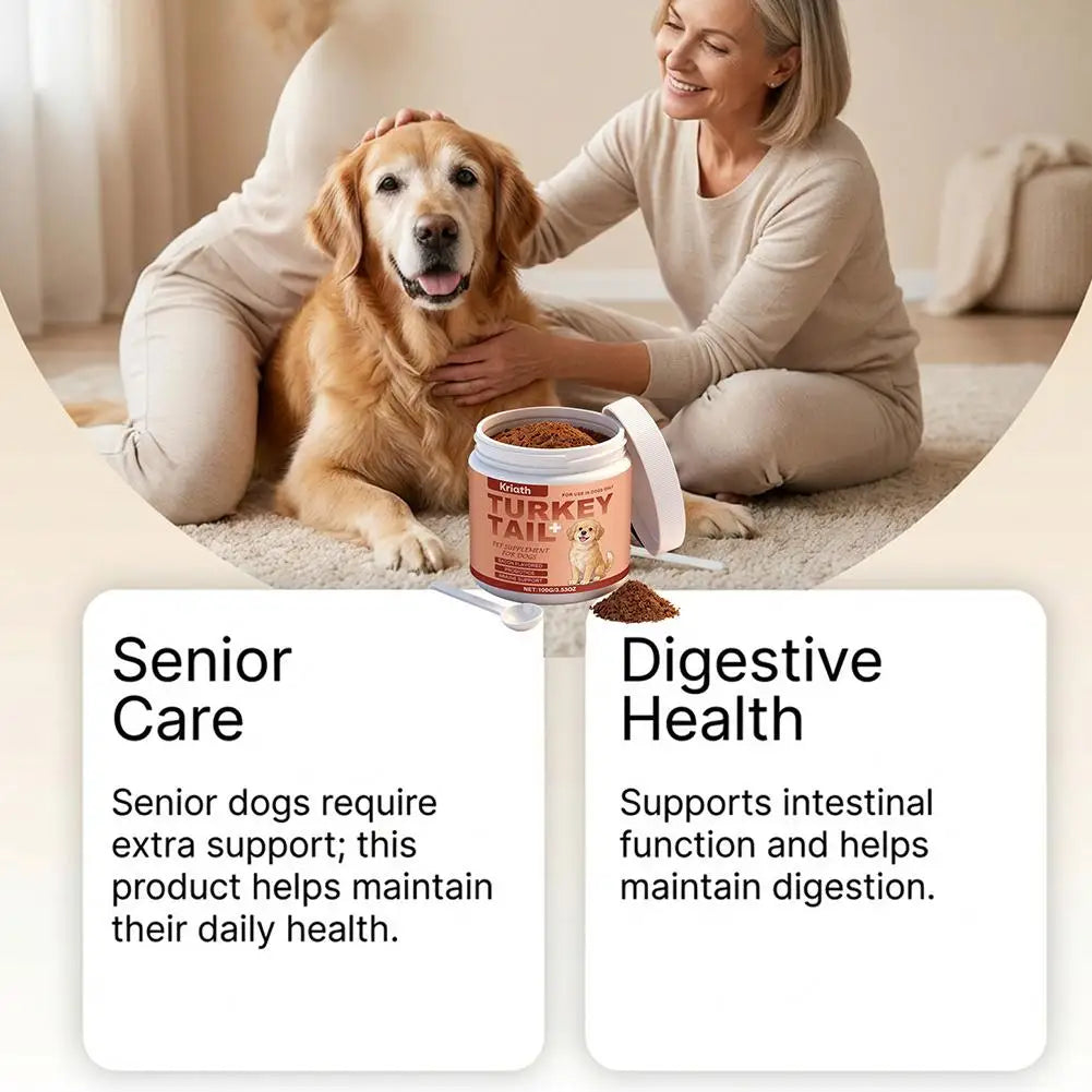 Complément chien senior en poudre 100 g – CLEVI Paris