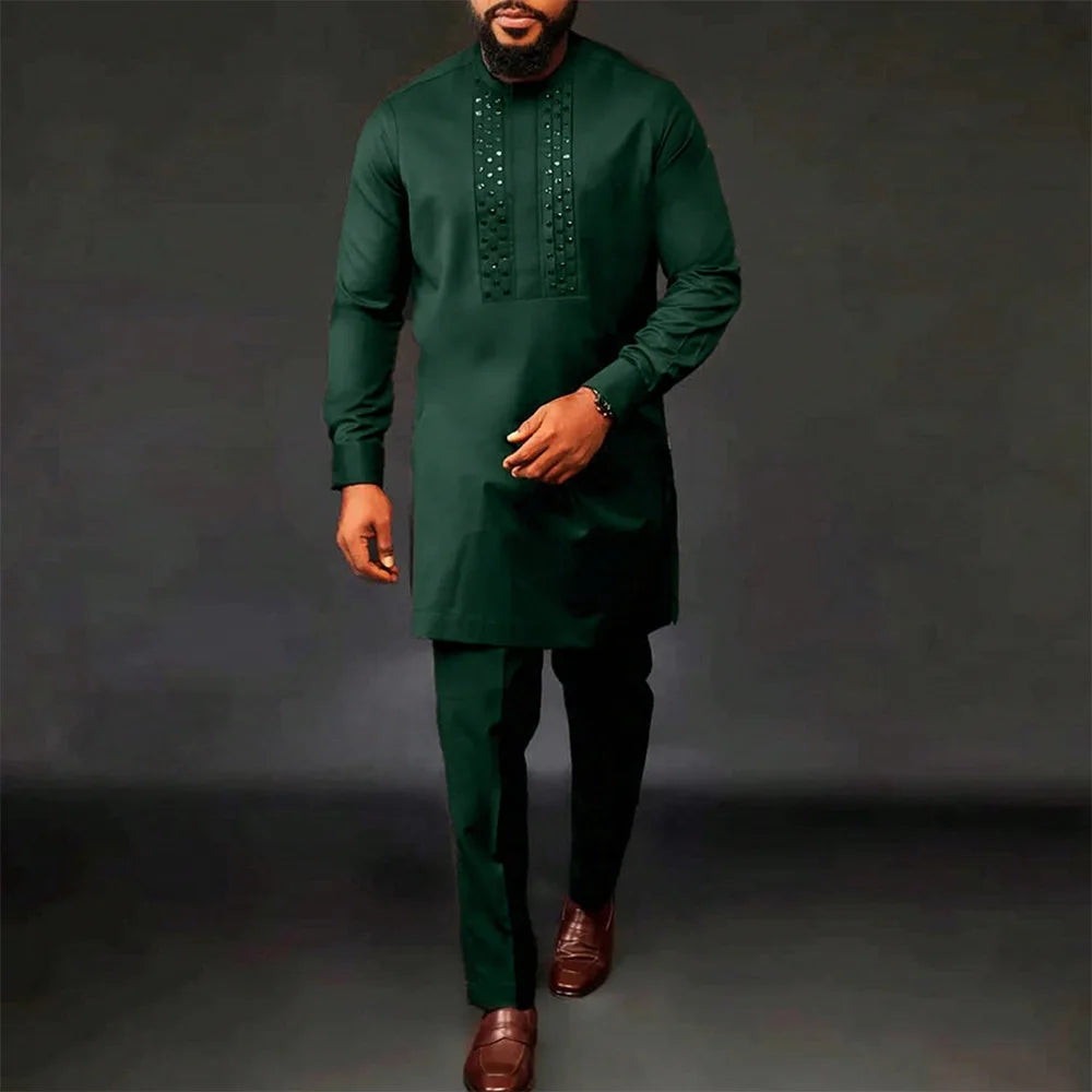 Ensemble Traditionnel Africain Homme Kaunda – CLEVI Paris