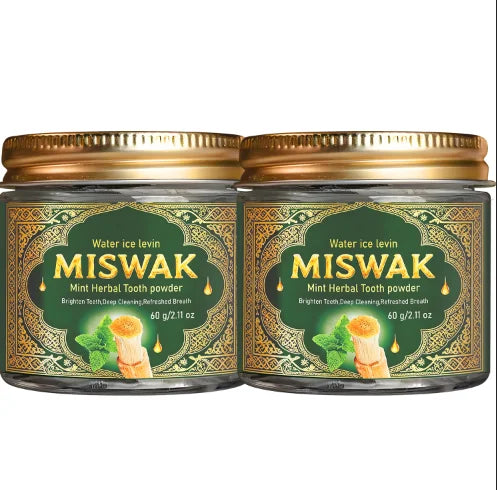 Poudre dentifrice à la menthe Miswak – CLEVI Paris