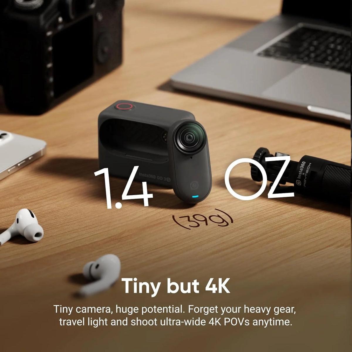 Caméra Insta360 GO 3S 128 Go reconditionnée – CLEVI Paris