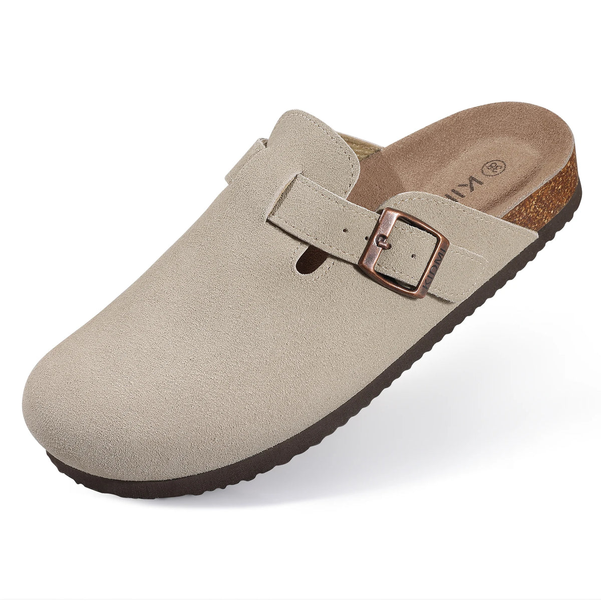 Sandales unisexes en daim à boucle – CLEVI Paris