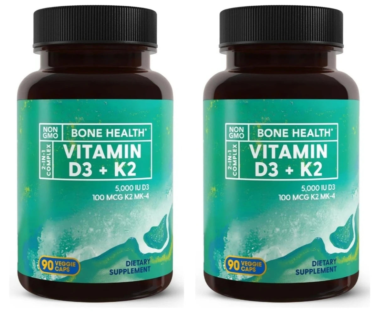 Vitamines D3 et K2, 90 gélules – CLEVI Paris