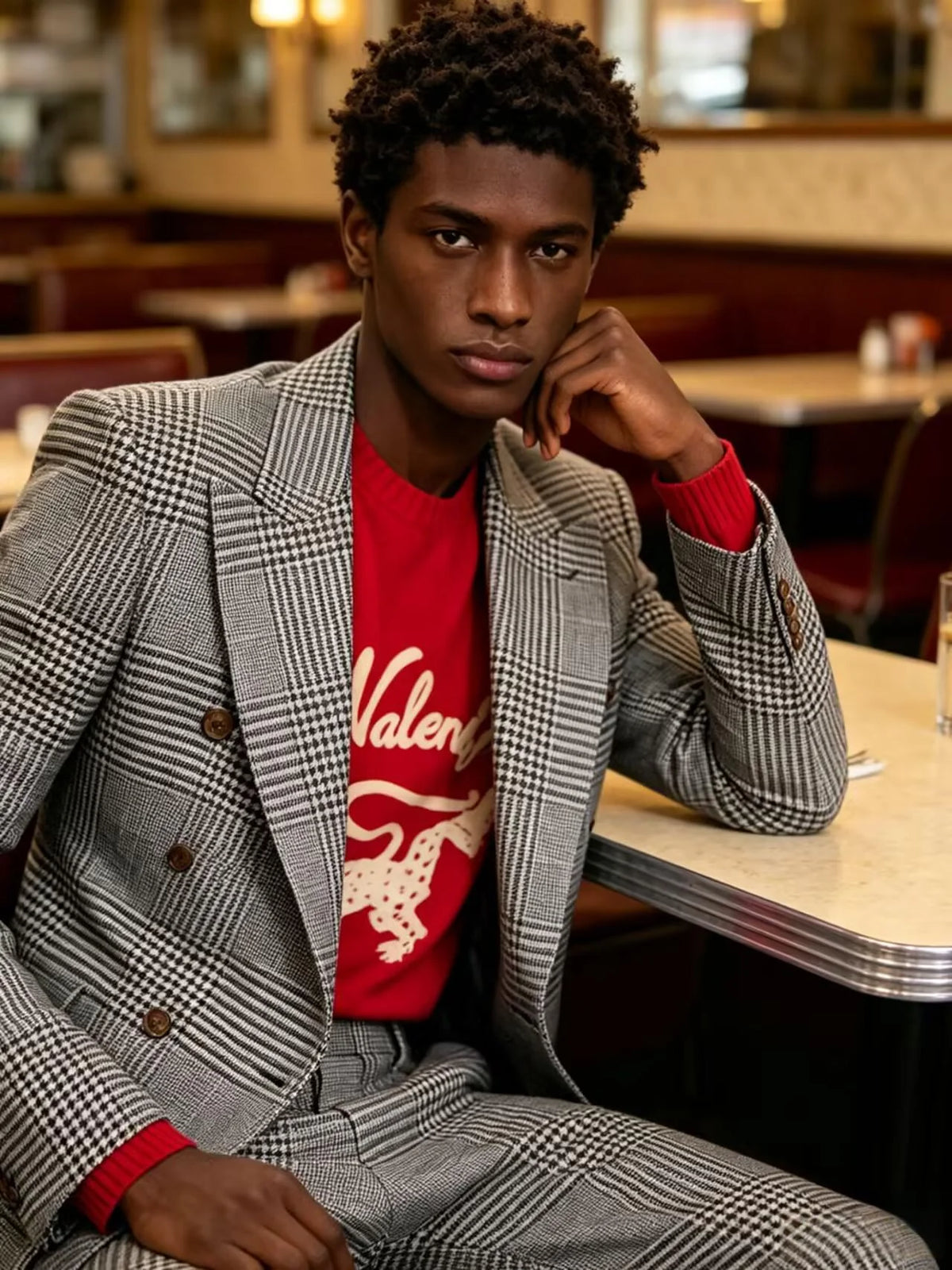 Costume Homme Pied-de-Poule Évasé – CLEVI Paris