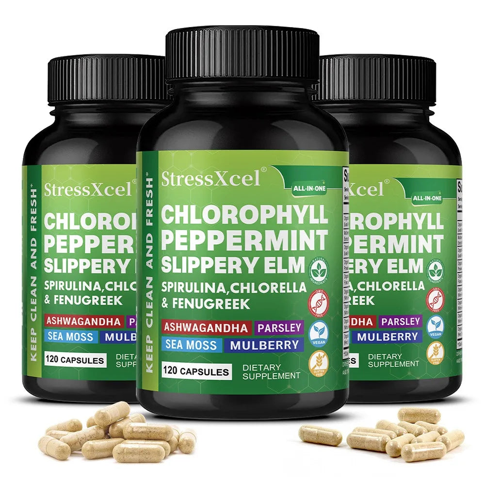 Chlorophylle menthe et persil, 120 capsules – CLEVI Paris