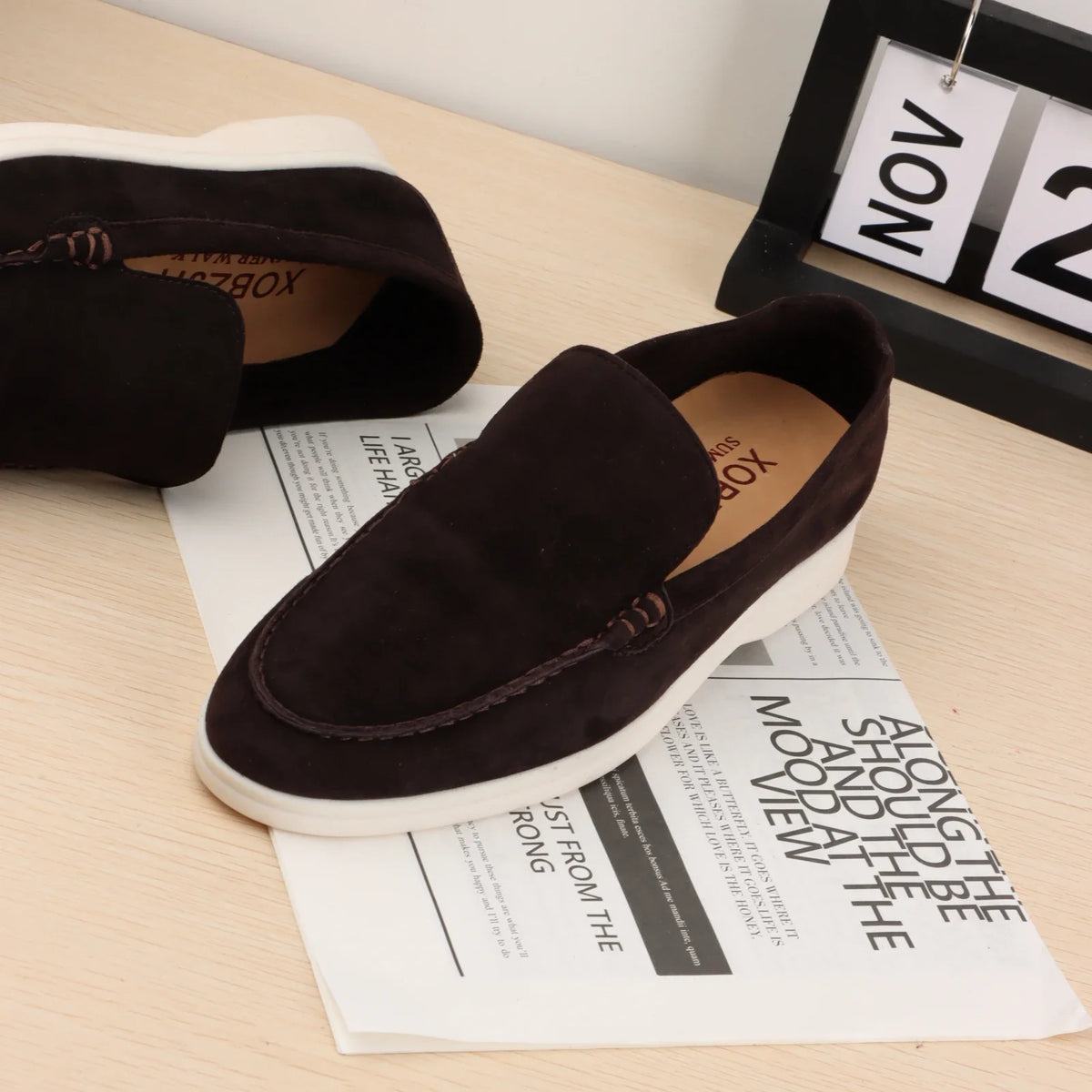Mocassins Suède Femme Ajourés – CLEVI Paris