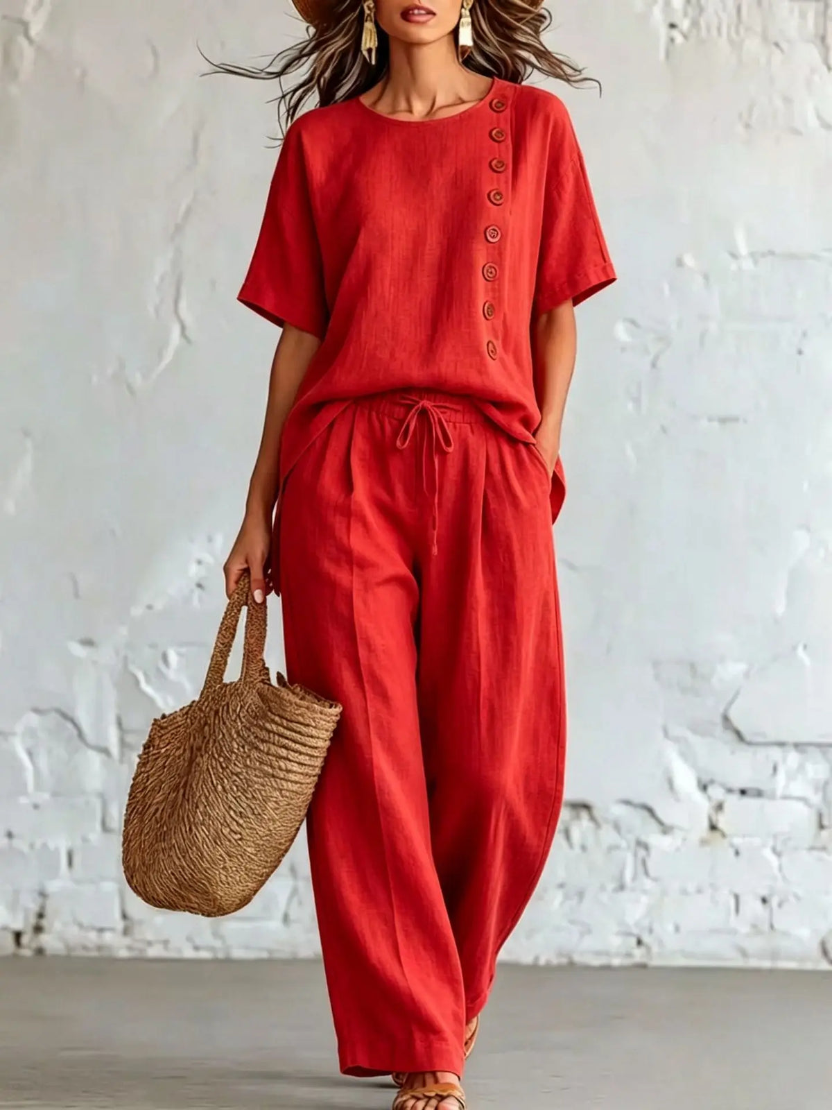 Ensemble femme haut ample et pantalon – CLEVI Paris