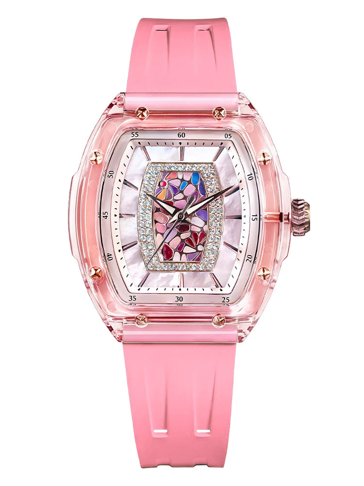 TSAR BOMBA TB-8219L Montre Femme Quartz Cristal Saphir Élégante – CLEVI Paris