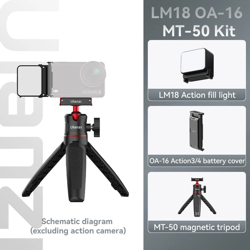 Lampe LED Ulanzi LM18 pour DJI Osmo – CLEVI Paris