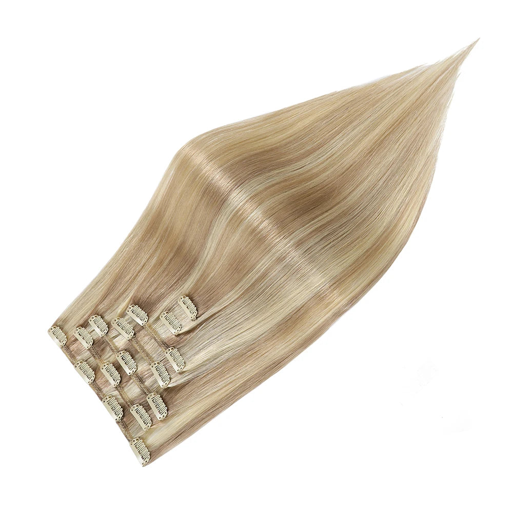 Extensions Cheveux Clips Remy 7Pcs Lisses – CLEVI Paris