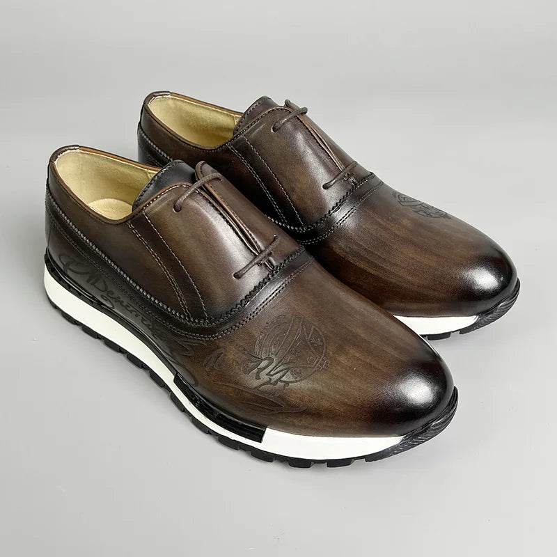 Sneakers homme en cuir à lacets ZX65 – CLEVI Paris
