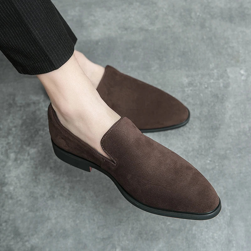 Mocassins Suède Faux Homme Style Italien Casual – CLEVI Paris