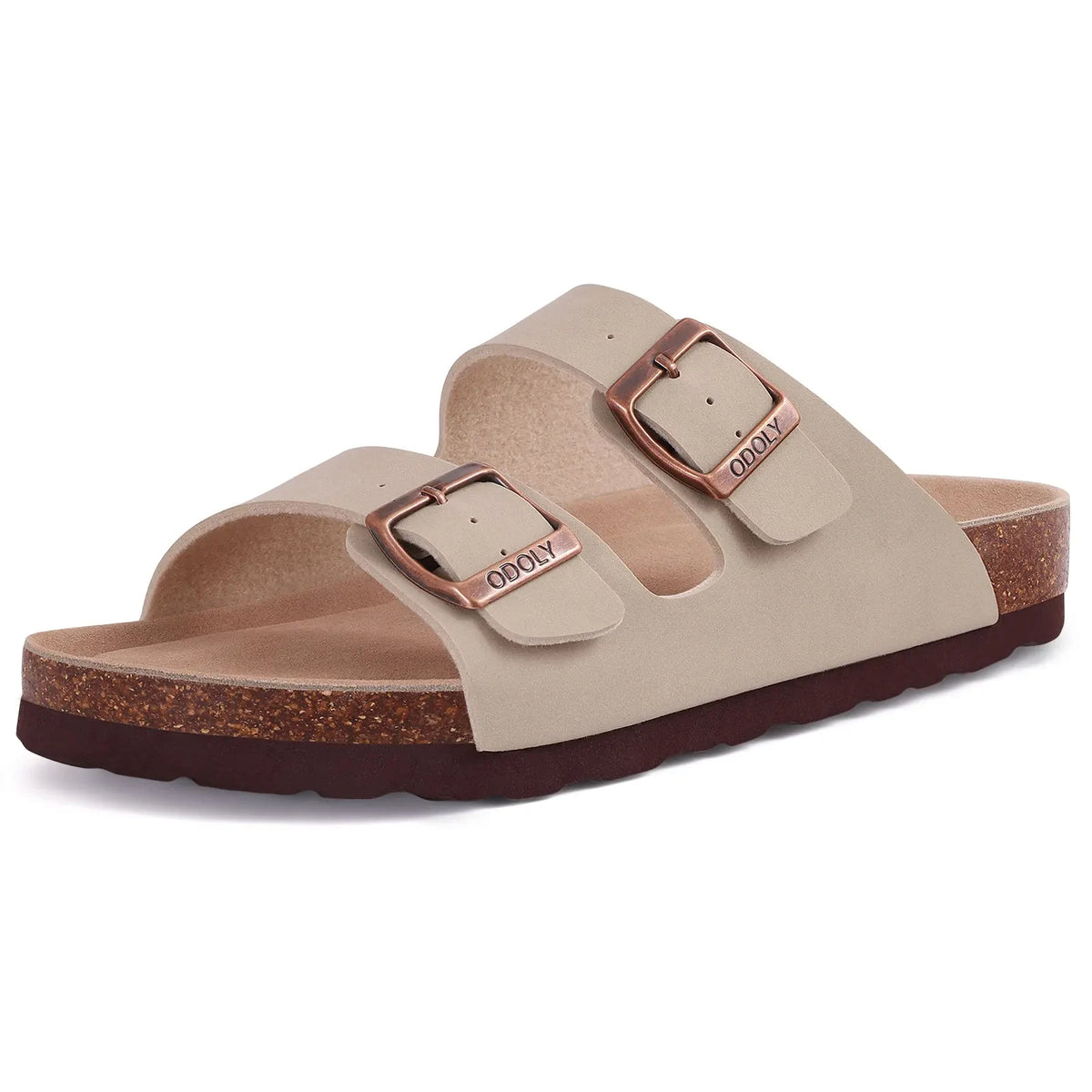 Sandales femme à double boucle – CLEVI Paris