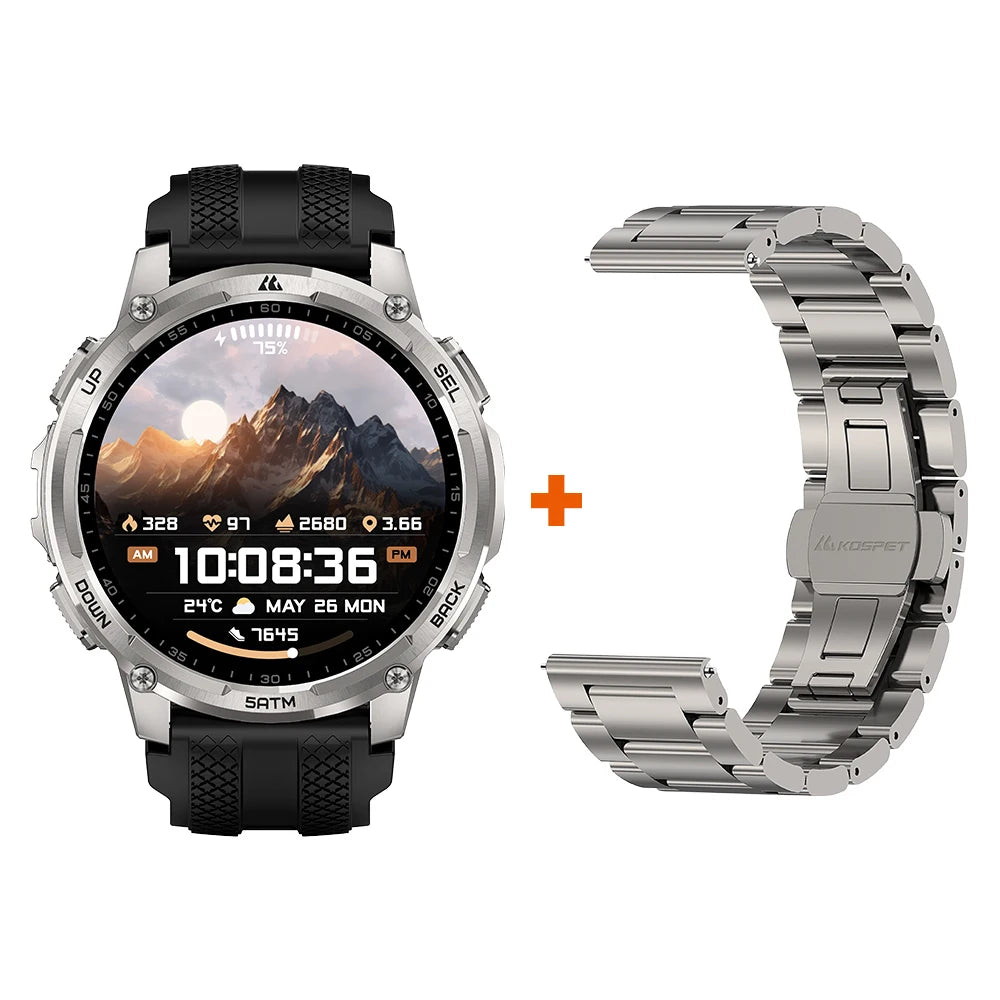 Montre KOSPET TANK T4C GPS et lampe LED – CLEVI Paris