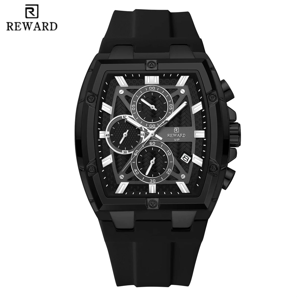 REWARD RD832261M Montre Homme Quartz Tonneau Chrono Calendrier Lumineux 30M – CLEVI Paris