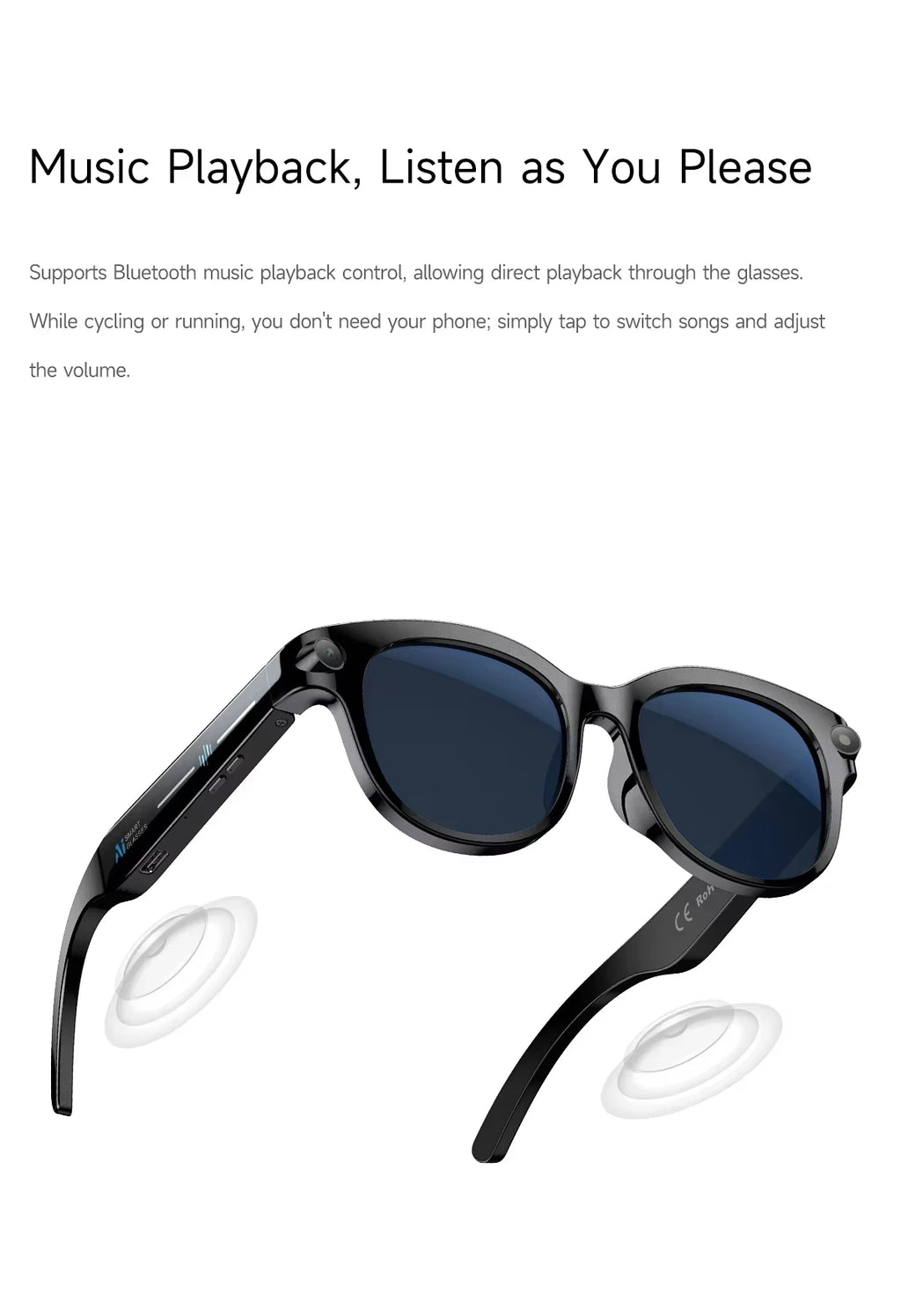 Lunettes IA Lenovo M89 Caméra 8K Traduction Bluetooth GPS Anti-Bleu – CLEVI Paris