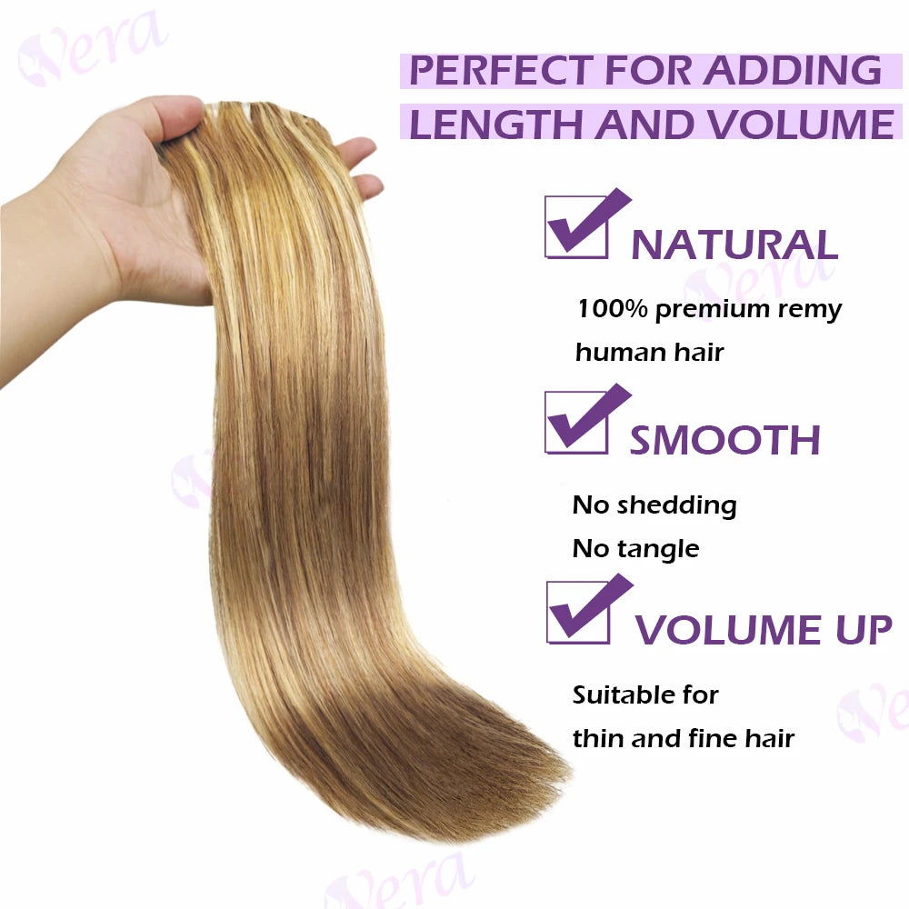 Extensions Clips Remy Droites #8 Blond – CLEVI Paris