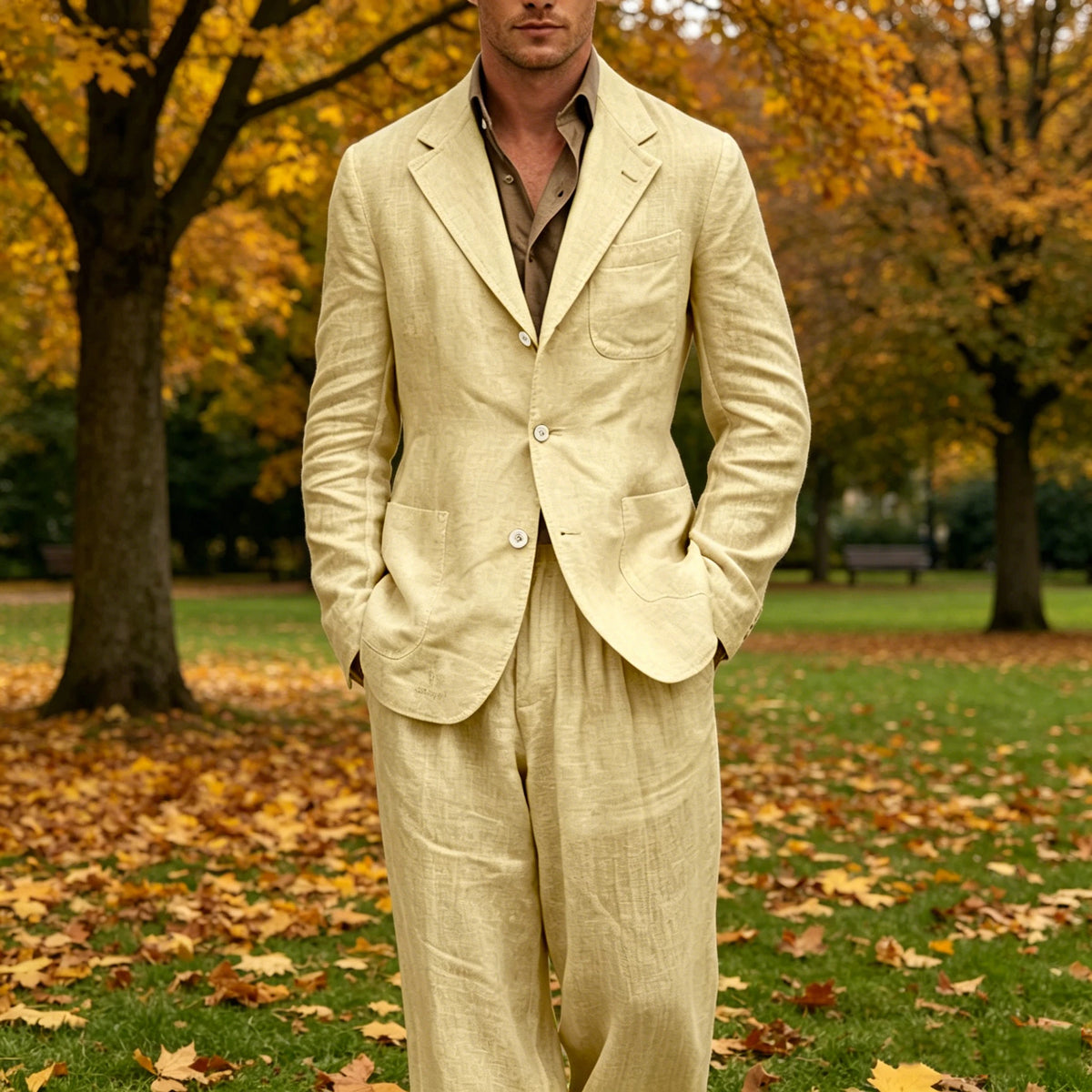 Costume Homme 2 Pièces en Lin – CLEVI Paris
