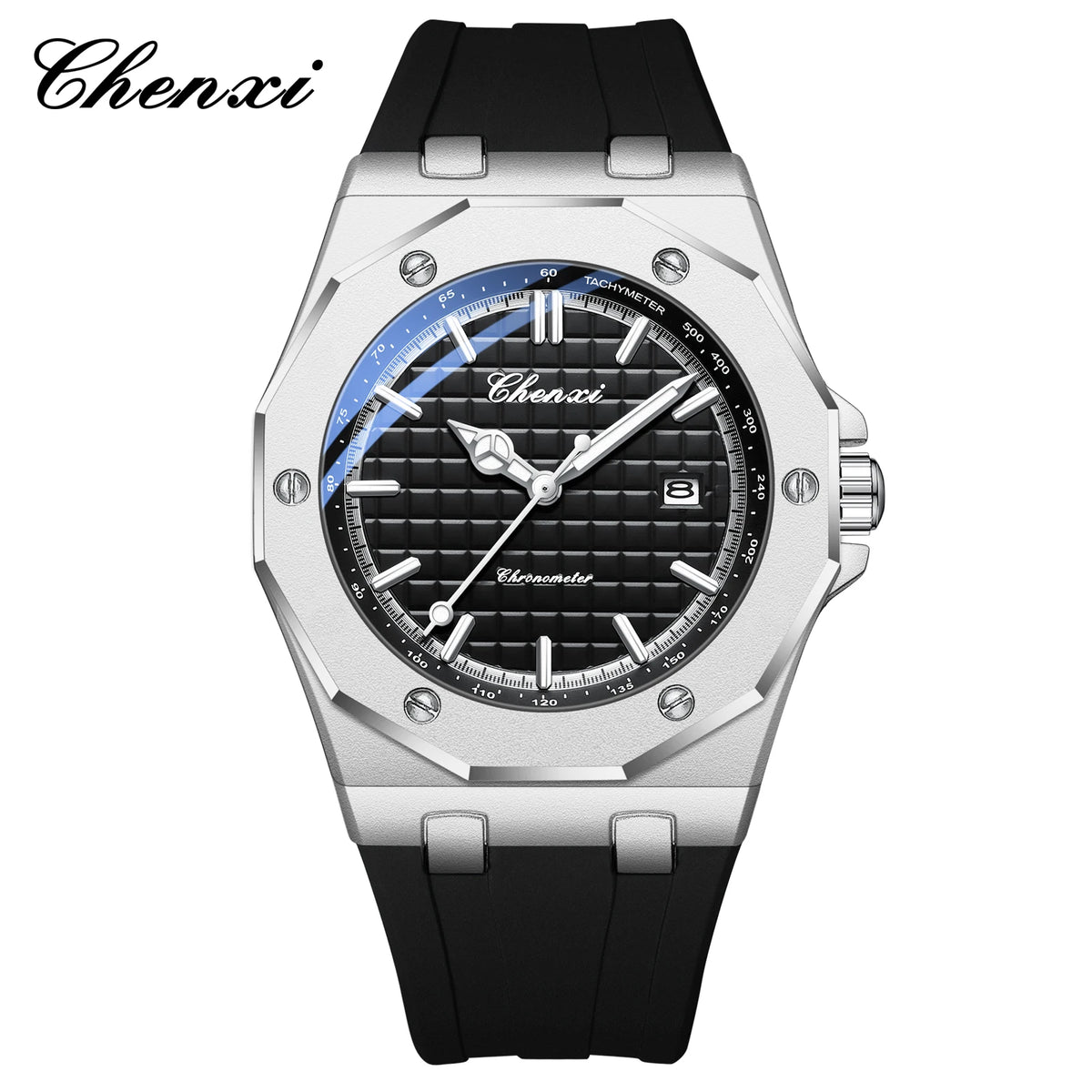 CHENXI 8268 Montre Homme Quartz Silicone Calendrier Lumineux Unisexe – CLEVI Paris