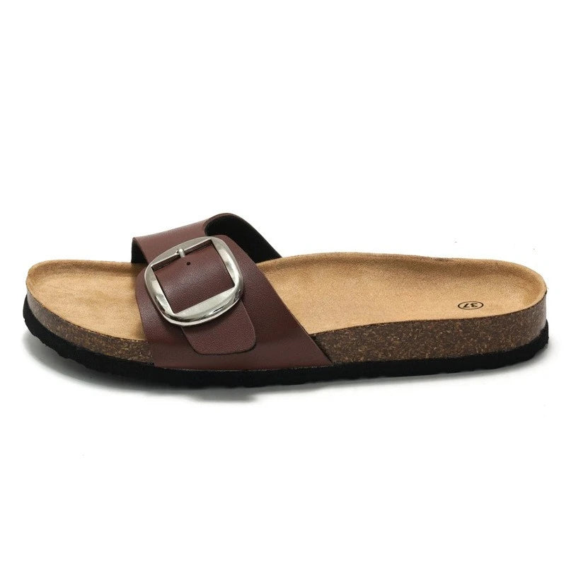 Sandales femme plates sans plateforme – CLEVI Paris