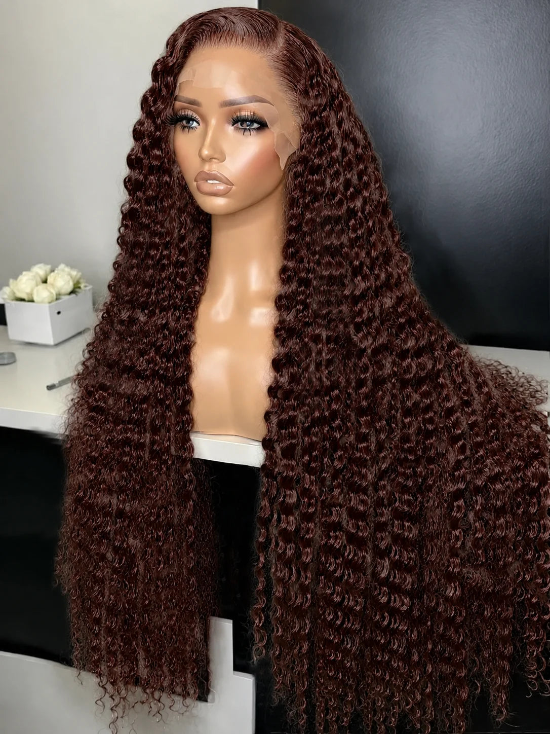 Perruque Deep Wave Chocolat HD Lace 13x4 13x6 Cheveux Humains – CLEVI Paris