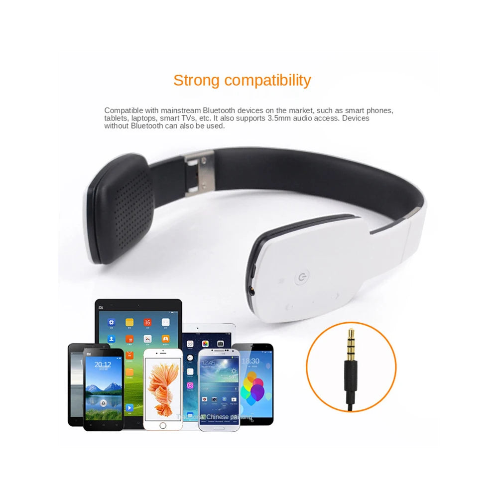 Casque Bluetooth Pliable Sport Micro Tactile – CLEVI Paris