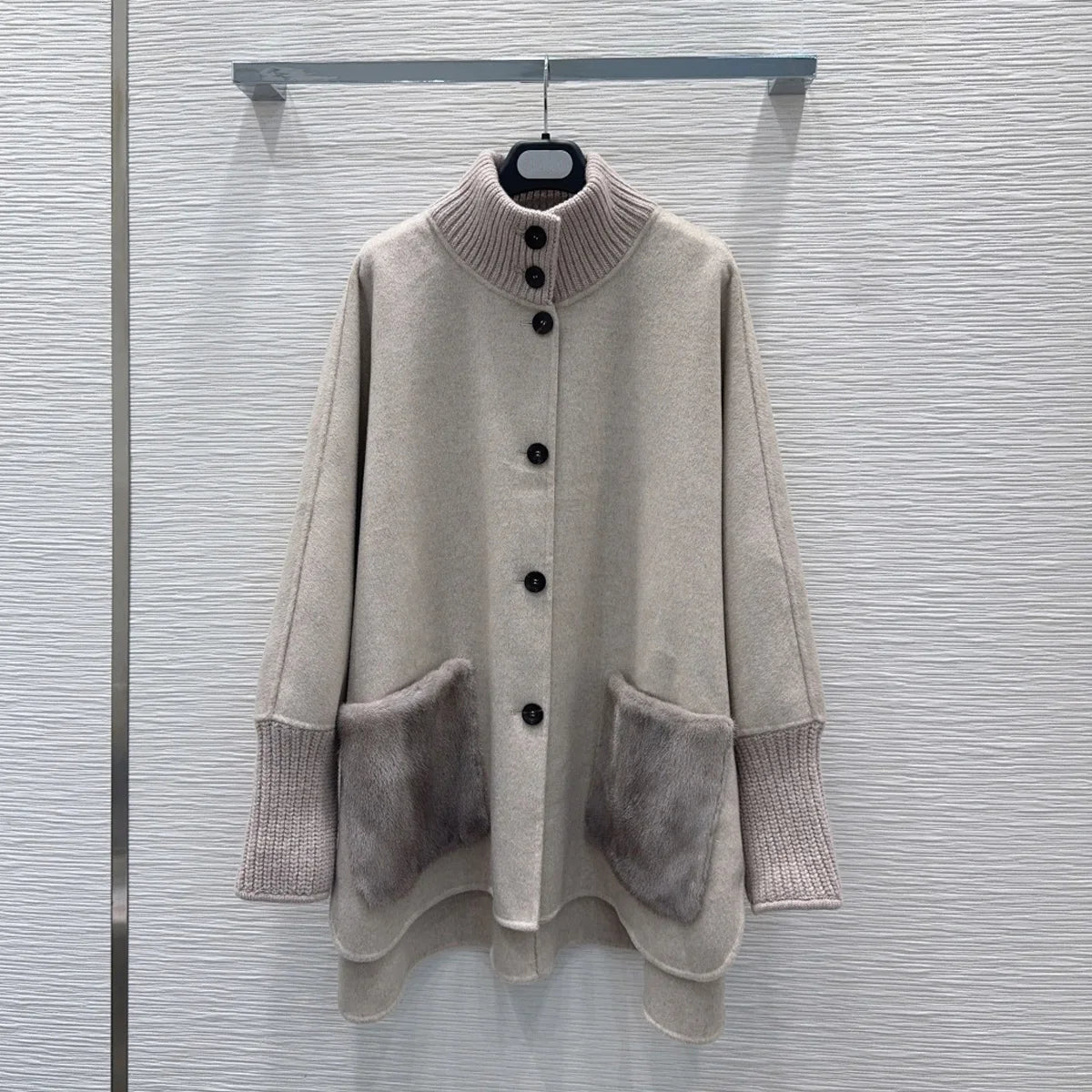 Manteau femme ample laine et cachemire – CLEVI Paris