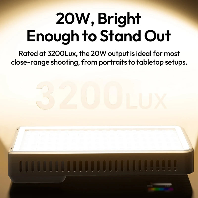 Panneau LED RGB Ulanzi K20RGB 20 W – CLEVI Paris