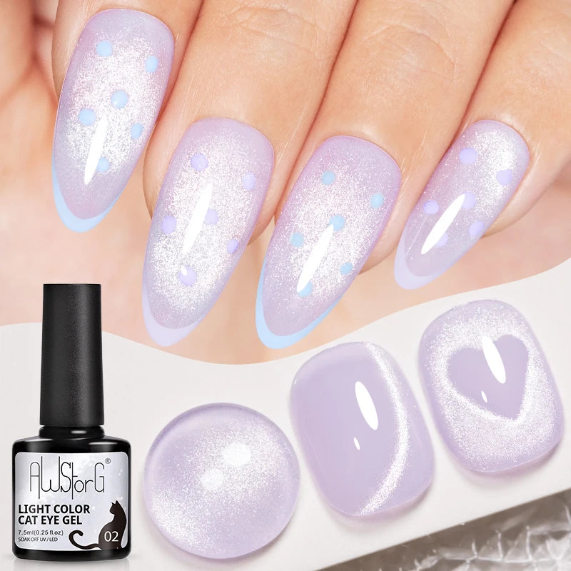 Vernis Gel UV Cat Eye AWStorG 7,5ml Semi-Permanent – CLEVI Paris