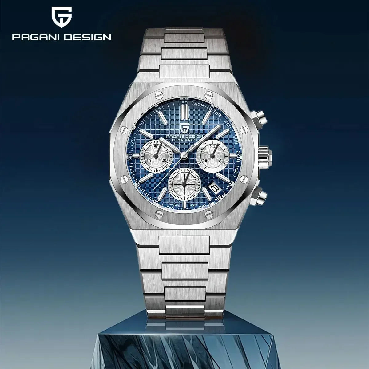 Montre Quartz Homme Pagani Design PD-1707 V2 VK63 Saphir Lumineux C3 Étanche 20 Bar Business 3 Coloris – CLEVI Paris