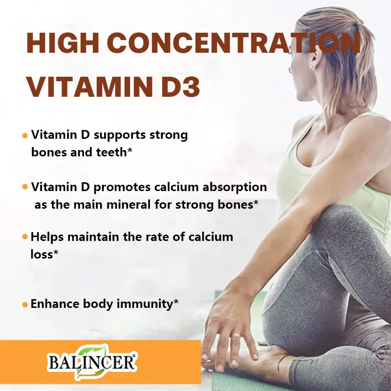 Vitamine D3 10 000 UI, 60 capsules – CLEVI Paris