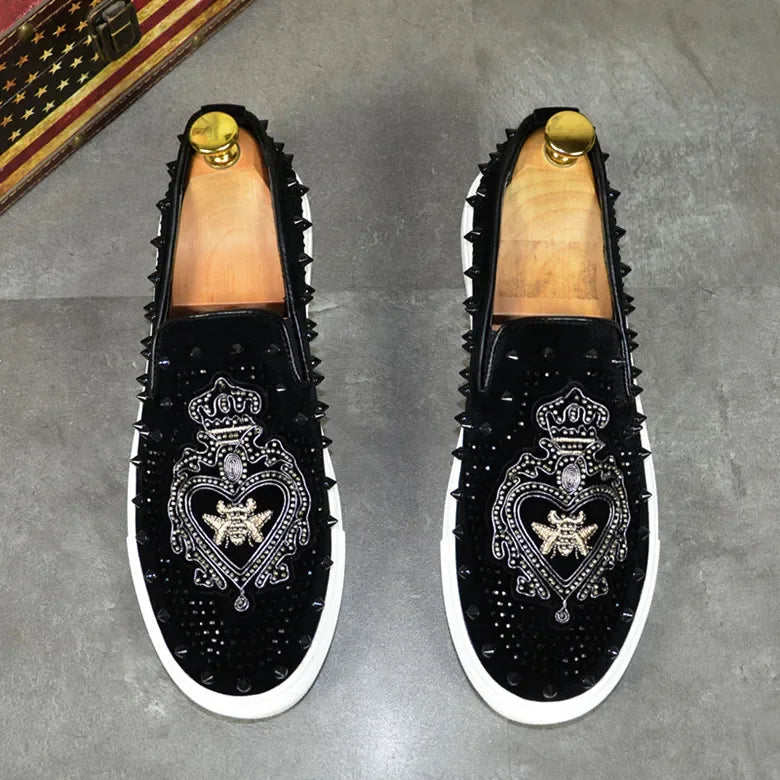 Sneakers Homme Broderies & Strass Casual – CLEVI Paris