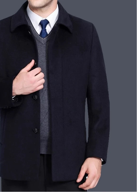 Manteau homme en cachemire et laine – CLEVI Paris