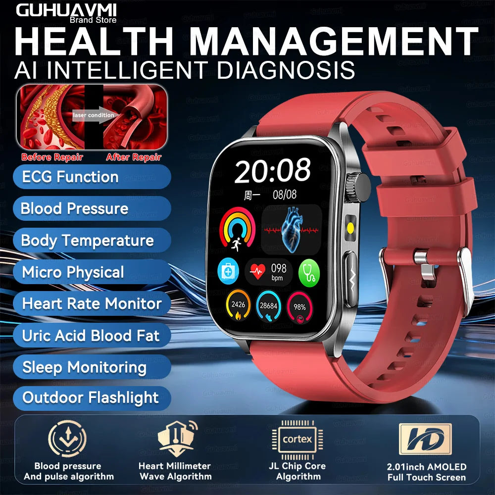 Montre GUHUAVMI E810 AMOLED 1,95″ – CLEVI Paris