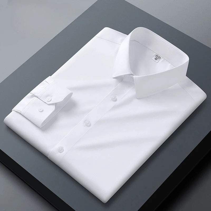 Chemise homme en polyester, col V – CLEVI Paris