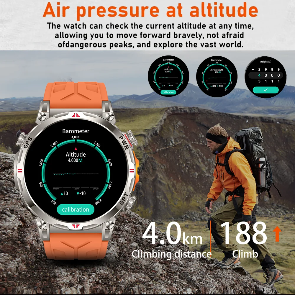 Montre GPS DAORKOW AMOLED 1,56″ – CLEVI Paris