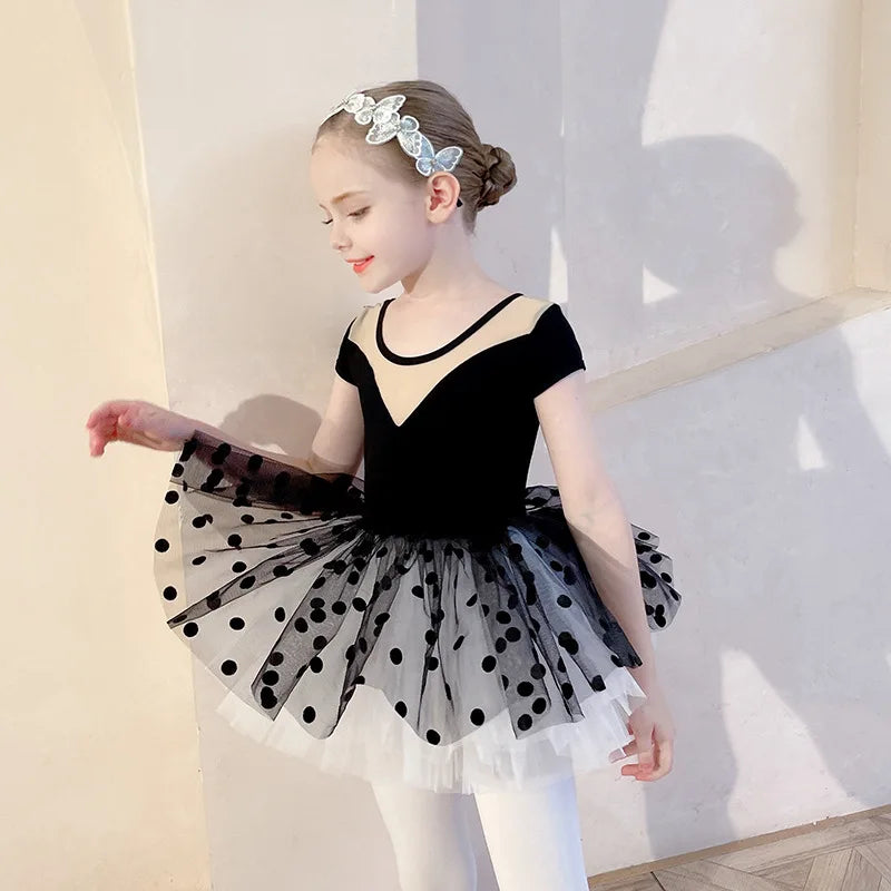 Robe tutu de danse fille à manches longues – CLEVI Paris