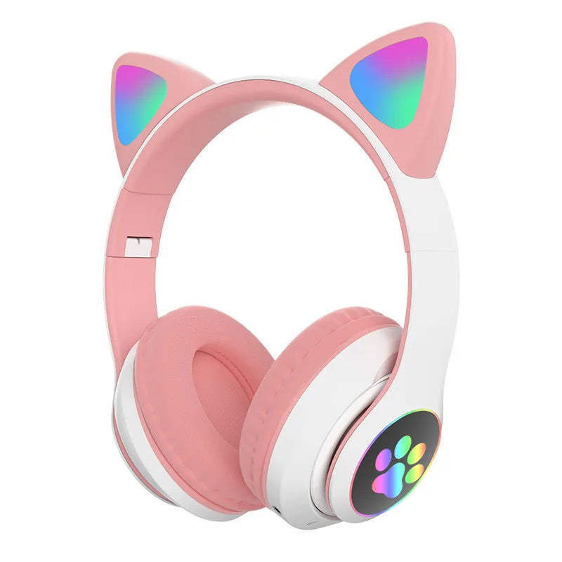 Casque Bluetooth Oreilles de Chat LED Micro Enfant Fille – CLEVI Paris