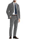 Costume homme 2 pièces en velours côtelé – CLEVI Paris