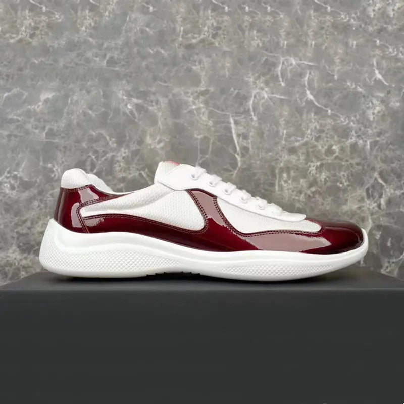 Sneakers Basses en Cuir et Maille Mixte – CLEVI Paris
