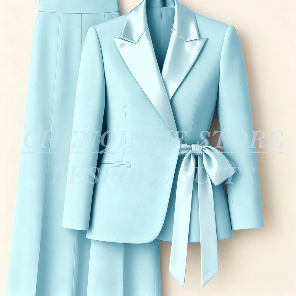 Tailleur femme blazer et pantalon large – CLEVI Paris